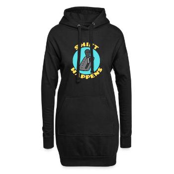 Le changement se produit | Jeu de mots de voiture - Sweat-shirt à capuche long Femme - noir - Devant