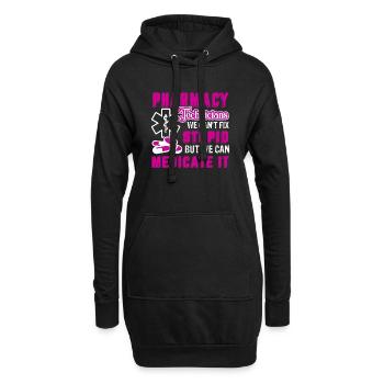 Pharmacy Technician Pharmacy Technician Can't Fix - Hoodie Dress - black - Front