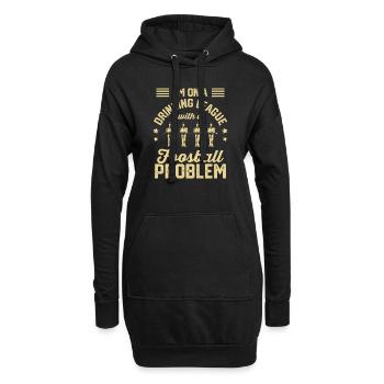I'm On A Drinking League With A Foosball Player Ta - Hoodie-Kleid - Schwarz - Vorne