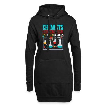 Les chimistes le font périodiquement sur la table - Sweat-shirt à capuche long Femme - noir - Devant