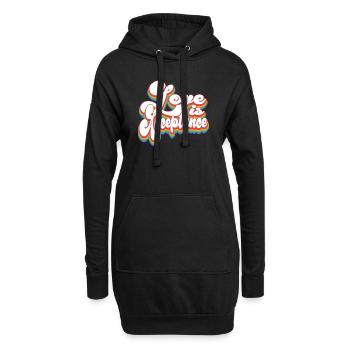 L’amour c’est l’acceptation - Mois de la fierté LGBTQ - Sweat-shirt à capuche long Femme - noir - Devant