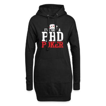 Funny Poker Night Gambling Casino - Sweat-shirt à capuche long Femme - noir - Devant
