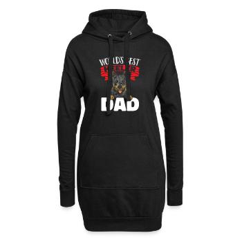 Australian Cattle Dog Red Blue Heeler - Hoodie-Kleid - Schwarz - Vorne