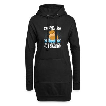 Capybara The Ultimate Hug Dealers Capibara Owner R - Hoodie-Kleid - Schwarz - Vorne