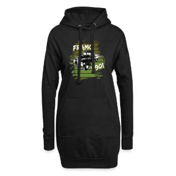Camion transporteur à plateau Framo DDR IFA Oldtimer - Sweat-shirt à capuche long Femme - noir - Devant