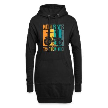Tracteur pour garçons - Sweat-shirt à capuche long Femme - noir - Devant