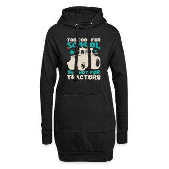Élevage de tracteurs pour enfants - Sweat-shirt à capuche long Femme - noir - Devant