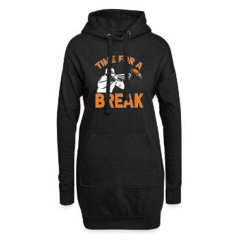 Tir au piège Tir au pigeon en argile Skeet - Sweat-shirt à capuche long Femme - noir - Devant