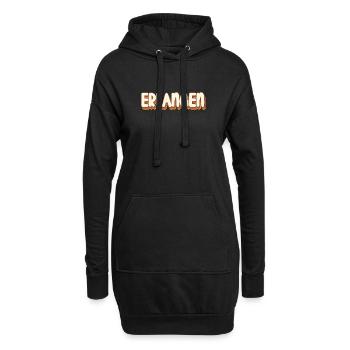 Erlangenerin Erlangener Erlangen - Hoodie-Kleid - Schwarz - Vorne