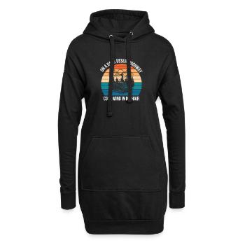 Camping Outdoor Mountain Camper Wandern Camping - Hoodie-Kleid - Schwarz - Vorne