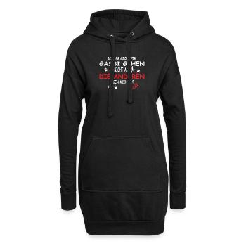 Hundezubehör Rottweiler Hundebesitzer - Hoodie-Kleid - Schwarz - Vorne