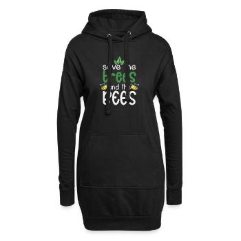 Imker Spruch Bienen Lustige Imkerei Zitat Biene - Hoodie-Kleid - Schwarz - Vorne