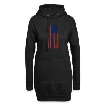Cornhole-Spieler Cornhole-Team-Cornhole-Spiel - Hoodie-Kleid - Schwarz - Vorne