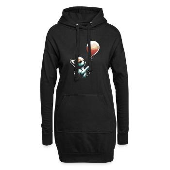 Chihuahua | Balloon | Cute Dog | Chiwawa | Funny - Hoodie-Kleid - Schwarz - Vorne