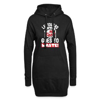 Amoureux des restes, aucune nourriture n’est gaspillée! N° de déchets - Sweat-shirt à capuche long Femme - noir - Devant