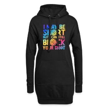 Je peux bloquer votre tir Volleyball de plage - Sweat-shirt à capuche long Femme - noir - Devant