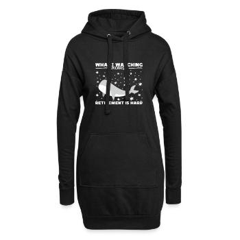 Whale Watching Because Retirement Is Hard Aquarist - Hoodie-Kleid - Schwarz - Vorne
