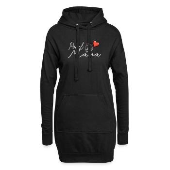 Hundezubehör Pudel Hundebesitzer - Hoodie-Kleid - Schwarz - Vorne