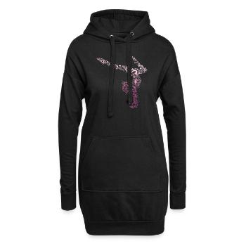 Rhythmische Kunstsportgymnastik - Hoodie-Kleid - Schwarz - Vorne