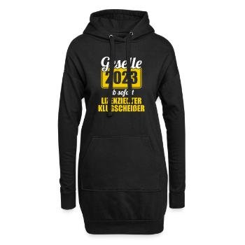 Geselle Gesellenprüfung bestanden Gesellen - Hoodie-Kleid - Schwarz - Vorne