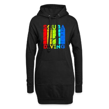 Équipement de plongée sous-marine Plongée sous-marine - Sweat-shirt à capuche long Femme - noir - Devant