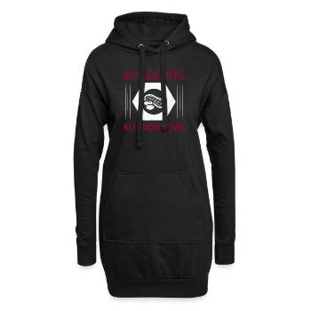 No Peanuts No Problems Nut Allergic Awareness - Hoodie-Kleid - Schwarz - Vorne