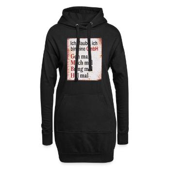 Ich glaube ich bin eine GmbH Humor Geschenk - Hoodie-Kleid - Schwarz - Vorne