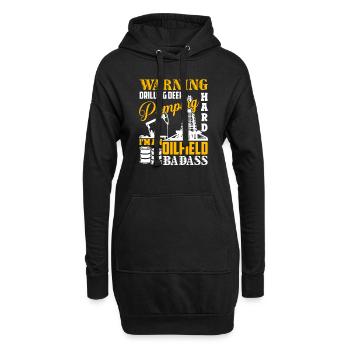 I'm An Oilfield Badass - Hoodie Dress - black - Front