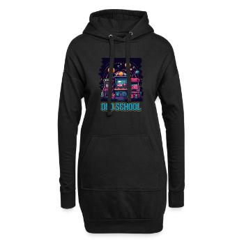 Arcade Gaming Retro Slots Jeux 80s Gamer - Sweat-shirt à capuche long Femme - noir - Devant