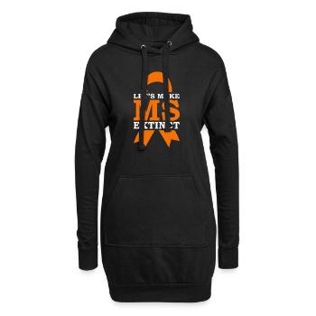 Ms-conscience débarrassons-nous de la sclérose en plaques - Sweat-shirt à capuche long Femme - noir - Devant