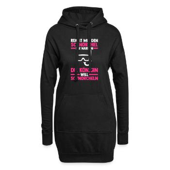 Schullehrer Lehrer - Hoodie-Kleid - Schwarz - Vorne