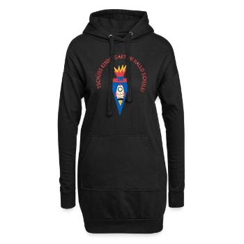 Schultüte: Hallo Schule - Hoodie-Kleid - Schwarz - Vorne