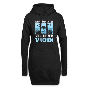 Schullehrer Lehrer - Hoodie-Kleid - Schwarz - Vorne
