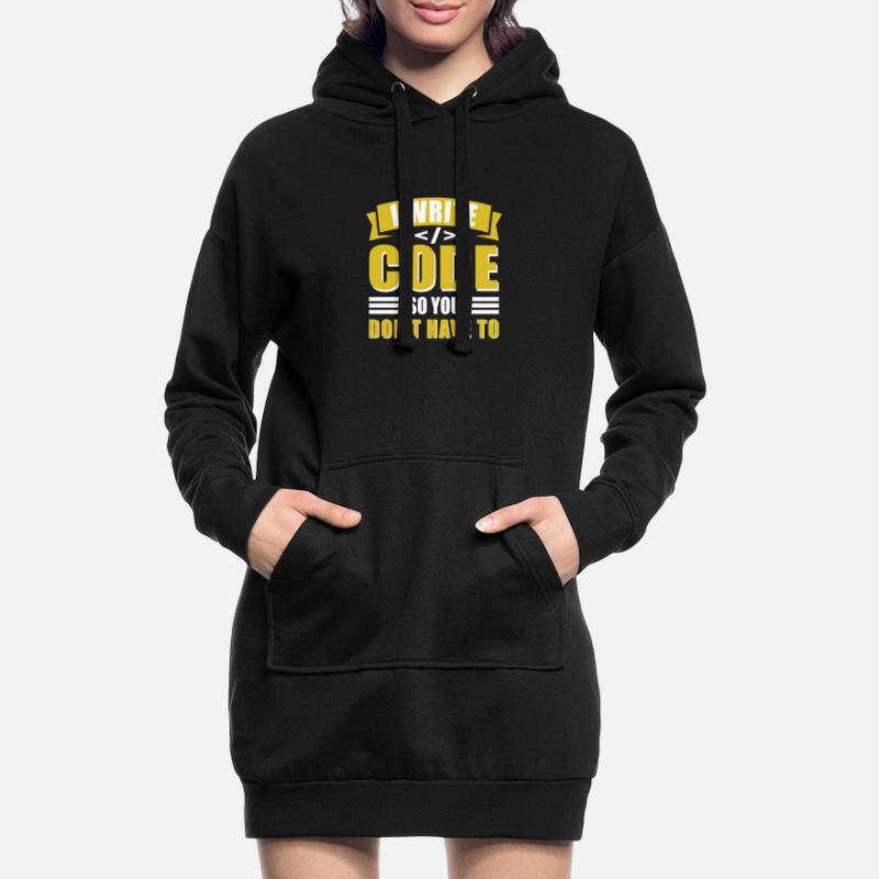 Informatique Admin Programmeur Codeur IT Sweat-shirt à capuche long Femme