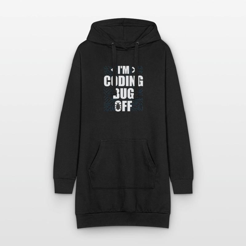 Informatique Admin Programmeur Codeur IT Sweat-shirt à capuche long Femme