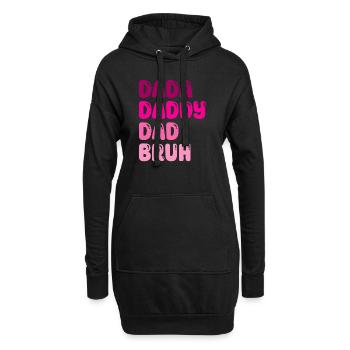 Lustiger Vatertag Dada Papa Papa Bruh - Hoodie-Kleid - Schwarz - Vorne
