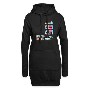 18 JAHRE 18. GEBURTSTAG LIMITED EDITION 1954 - Hoodie-Kleid - Schwarz - Vorne