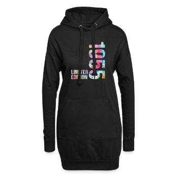 18 JAHRE 18. GEBURTSTAG LIMITED EDITION 1955 - Hoodie-Kleid - Schwarz - Vorne