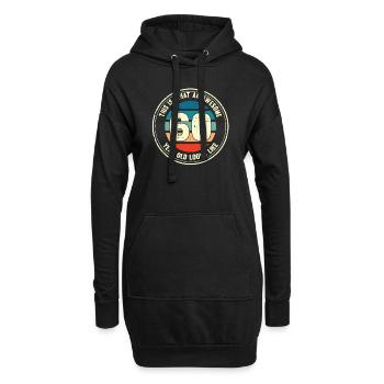 60e anniversaire pour que vous voyiez avec 60 cadeaux rétro - Sweat-shirt à capuche long Femme - noir - Devant