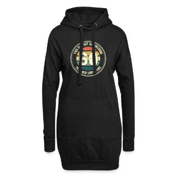 60e anniversaire pour que vous voyiez avec 60 cadeaux rétro - Sweat-shirt à capuche long Femme - noir - Devant