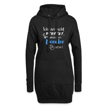 Perfekter Borador I Border Collie Labrador Mix - Hoodie-Kleid - Schwarz - Vorne