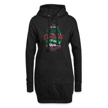 Noël Wish Quiet Night Shift Nurse - Sweat-shirt à capuche long Femme - noir - Devant
