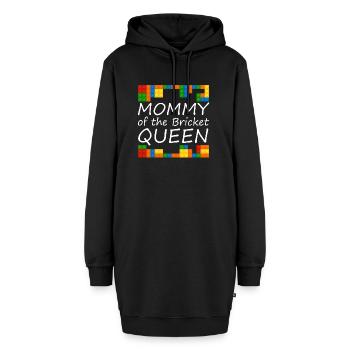 Mommy of the bricket queen - Hoodie-Kleid - Schwarz - Vorne