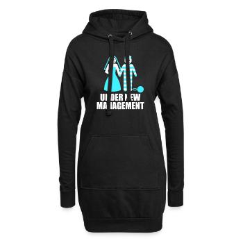 Enterrement de vie de garçon grondant enterrement de vie de garçon - Sweat-shirt à capuche long Femme - noir - Devant