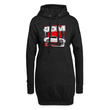 Jdm / Tuning / Turbocompresseur / Jantes / Chiptuning - Sweat-shirt à capuche long Femme - noir - Devant