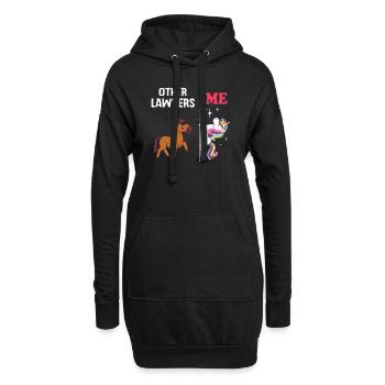 Autres avocats Me Licorne Cheval - Sweat-shirt à capuche long Femme - noir - Devant