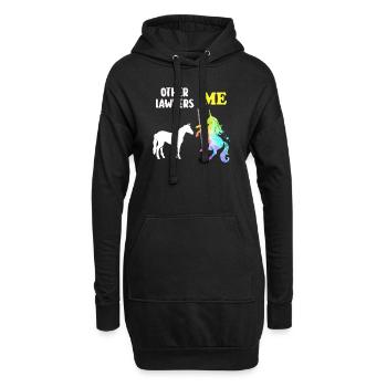 Autres avocats Me Licorne Cheval - Sweat-shirt à capuche long Femme - noir - Devant