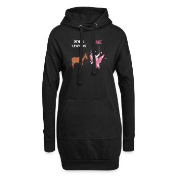 Autres avocats Me Licorne Cheval - Sweat-shirt à capuche long Femme - noir - Devant