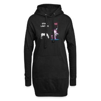 Autres avocats Me Licorne Cheval - Sweat-shirt à capuche long Femme - noir - Devant