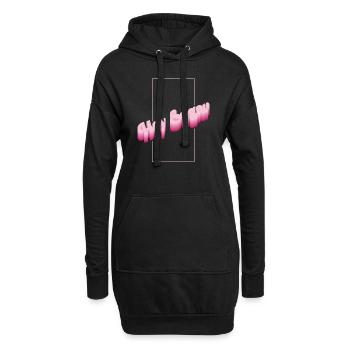 Hallo Zucker - Hoodie-Kleid - Schwarz - Vorne
